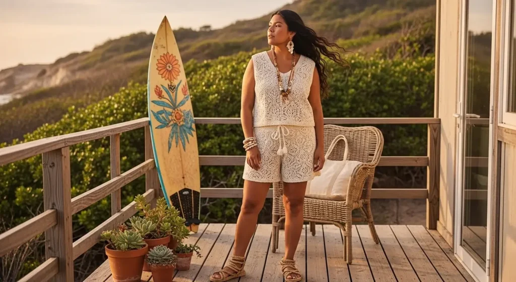 Crochet Shorts + Matching Top Trendy Summer Shorts