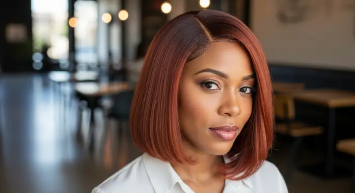 Layered Blowout with Feathered Ends Natural Hair Blowout Styles