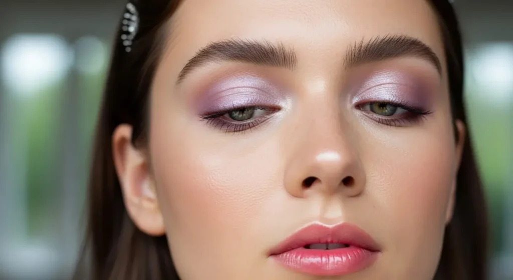 Lilac Lids + Glossy Skin Soft Summer Makeup