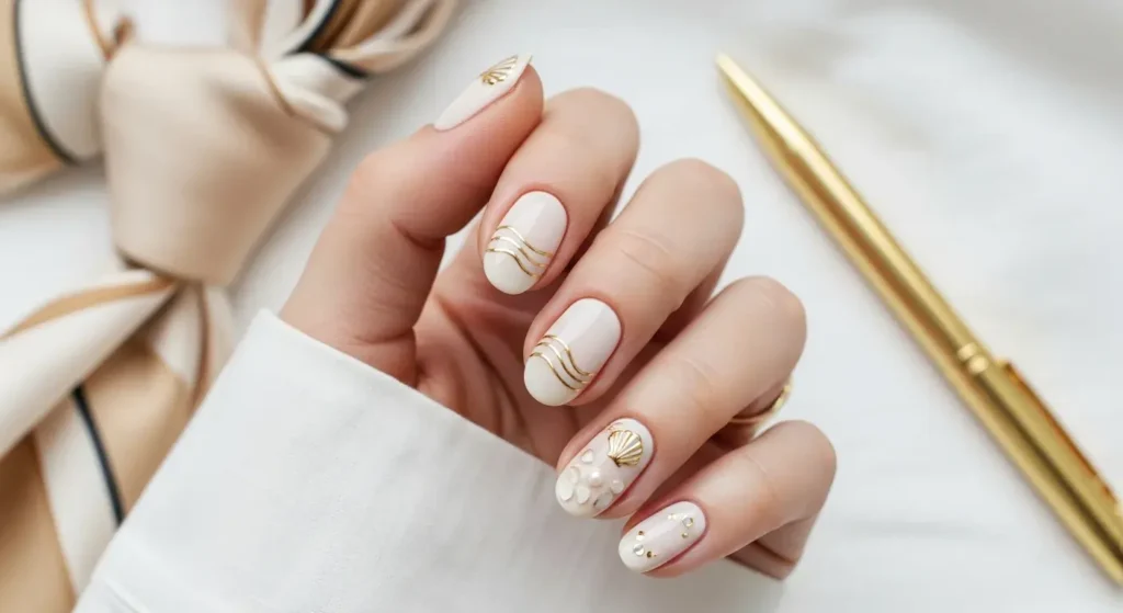 White Sands Minimalist Vacation-Ready Nails for Summer