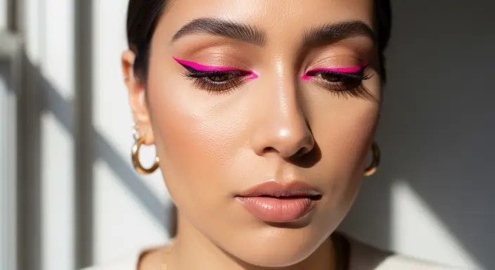Neon Eyeliner Revival Summer Makeup Looks