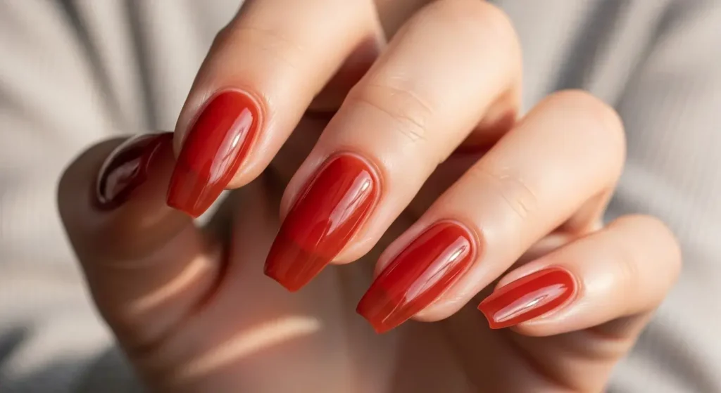 Blood Orange Jelly Nails Gorgeous Orange Nails