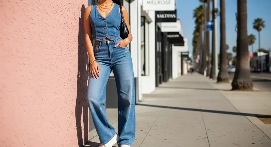  Denim-on-Denim Done Right – Los Angeles Zara’s  summer  Outfits Women