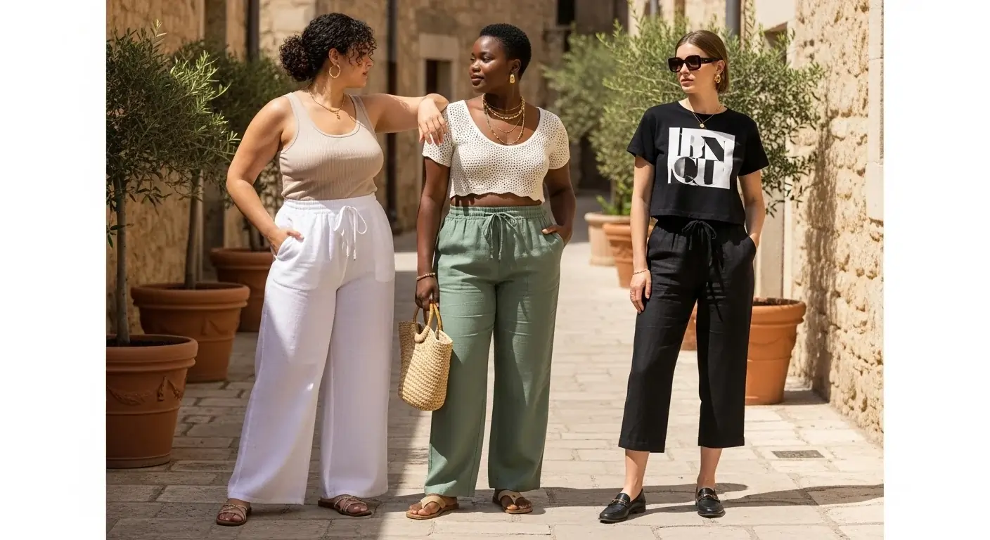 Linen Pants Outfit Ideas