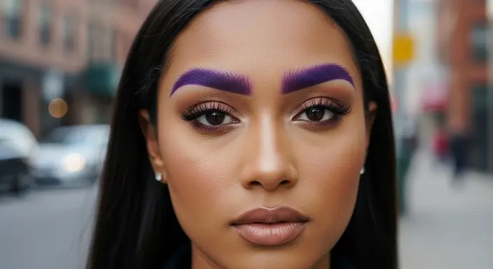 Multicolor Eyebrows Summer Makeup Looks
