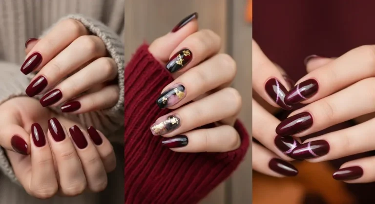 Chic Burgundy Nails