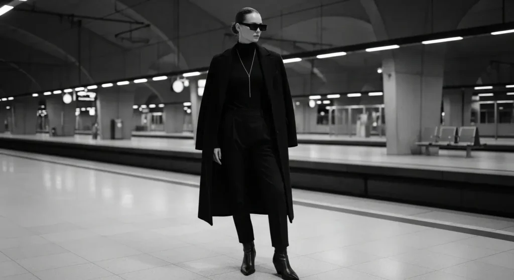 All Black Everything + Statement Sunglasses Edgy Fall Outfits