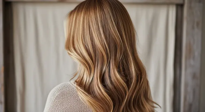 Vanilla Blonde with Chestnut Lowlights Blonde Hair Ideas 