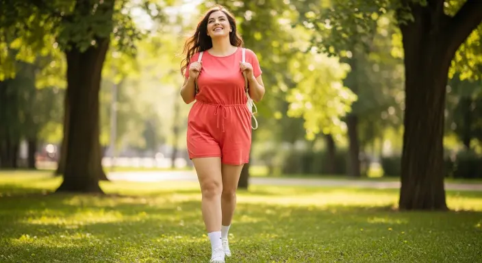 Casual Romper with Sneakers Plus Size Summer Outfits 