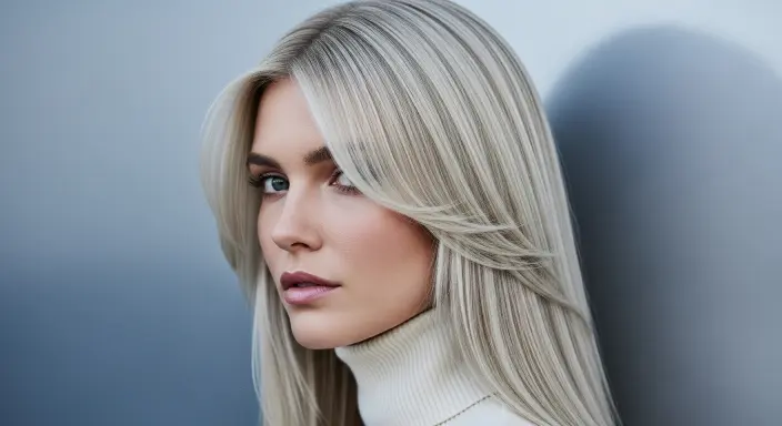 Icy Platinum Blonde with Soft Beige LowlightsBlonde Hair Ideas 
