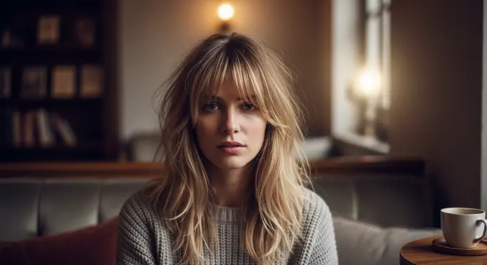 Curtain Bangs with Light Layers Thin Fine Hair Styles