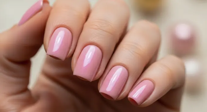 Soft Pink Birthday Glow Birthday Nails Ideas
