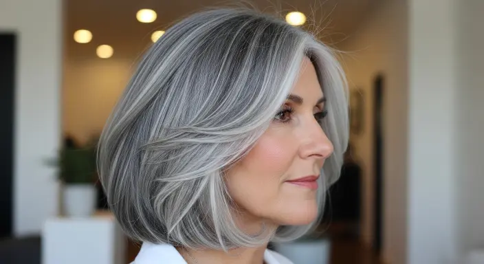 Natural Grays and Silver Blends Hair Trends for Women