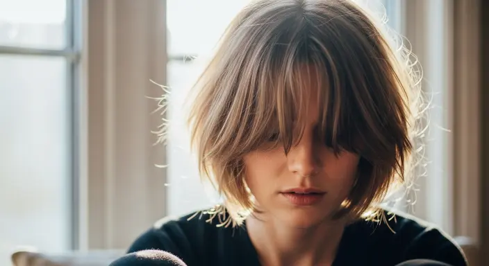 Wispy Messy Pixie with Long Bangs Messy Pixie Haircut Ideas