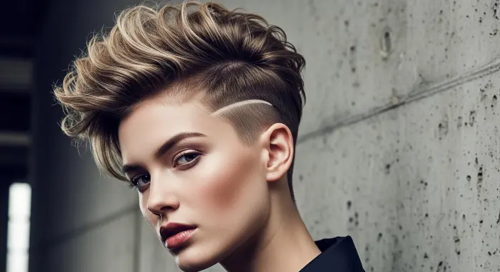 Undercut Pixie with Messy Top Messy Pixie Haircut Ideas