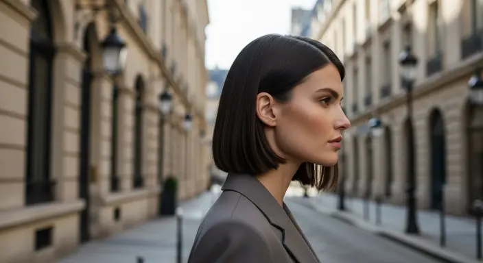 Chin-Length French Bob Thin Fine Hair Styles