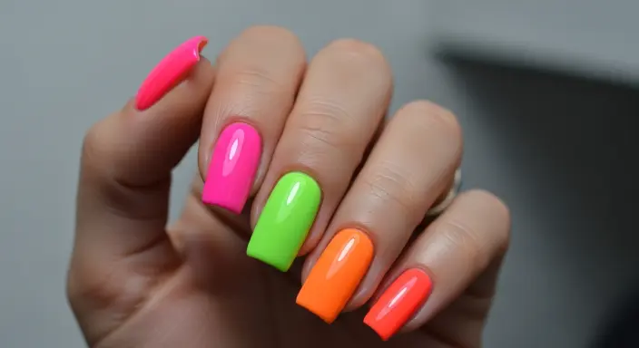 Bold Metallic Nails Birthday Nails Ideas
