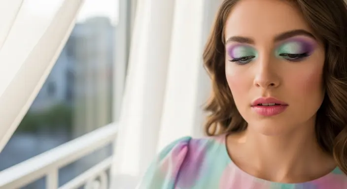 Soft Pastel Gradient Summer Makeup Looks