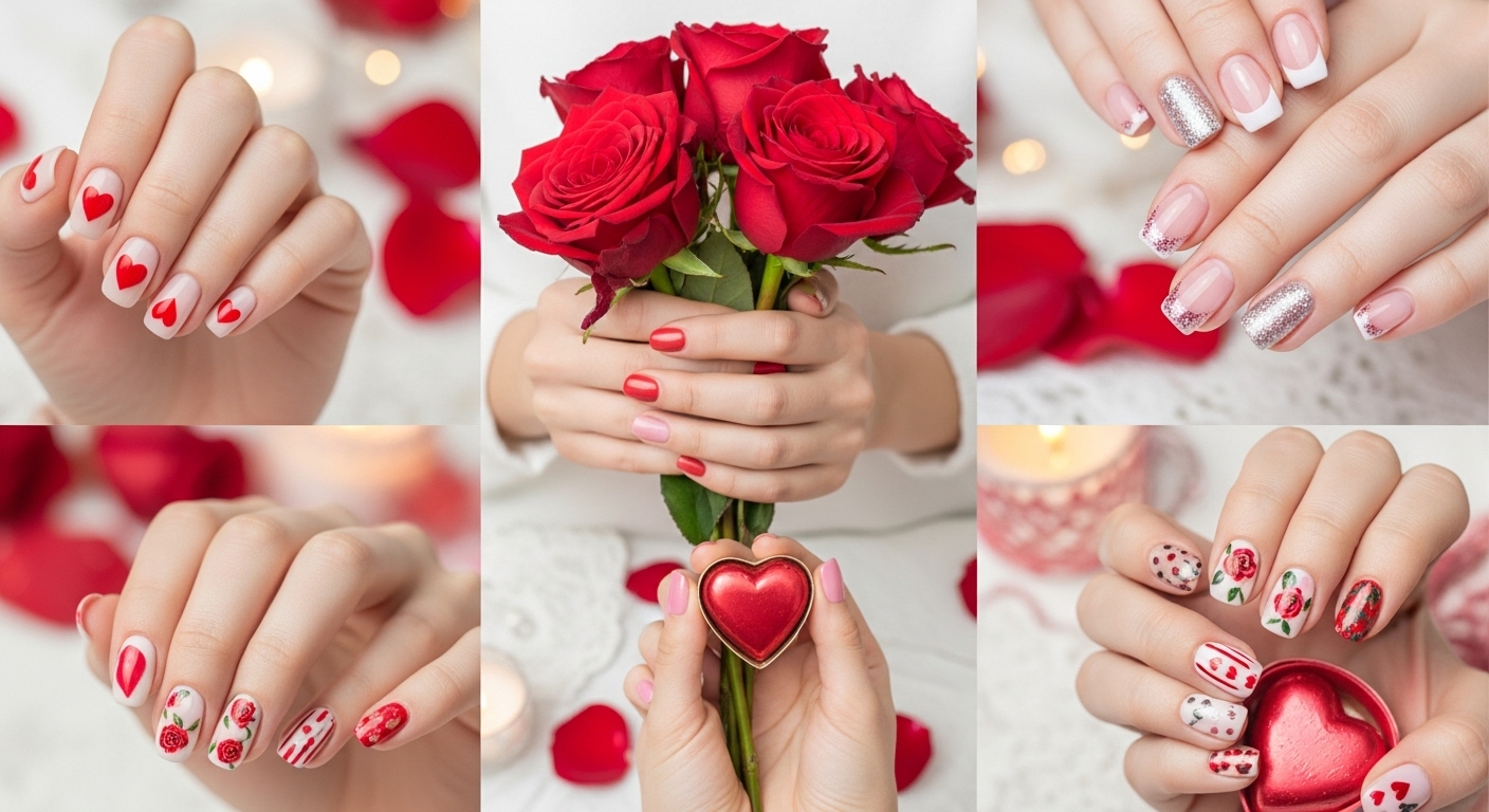 Cute Valentines Day Nails