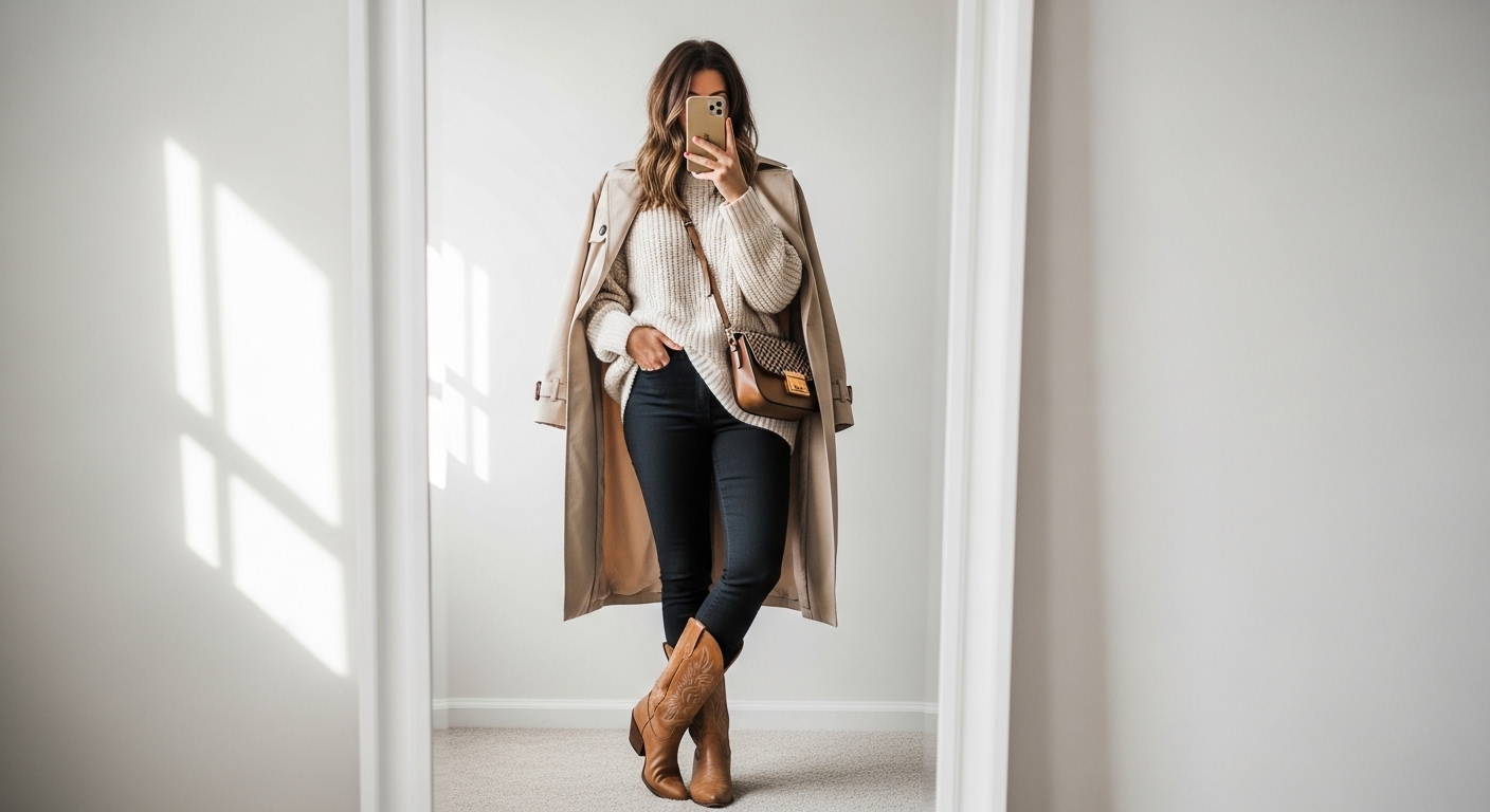 20 Fall Cowboy Boot Outfits