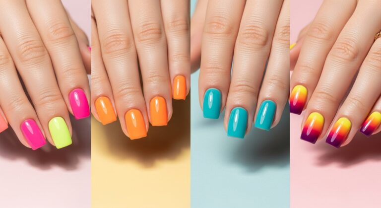 bright summer nails