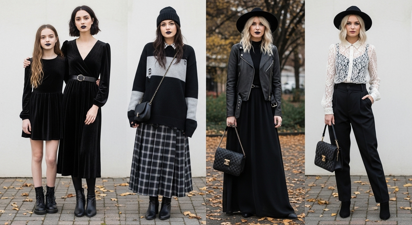 20 Fall Goth Outfits