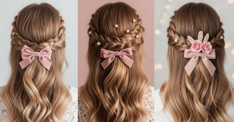 10 Gorgeous Half Up Half Down Valentine’s Hair Ideas to Fall in Love With